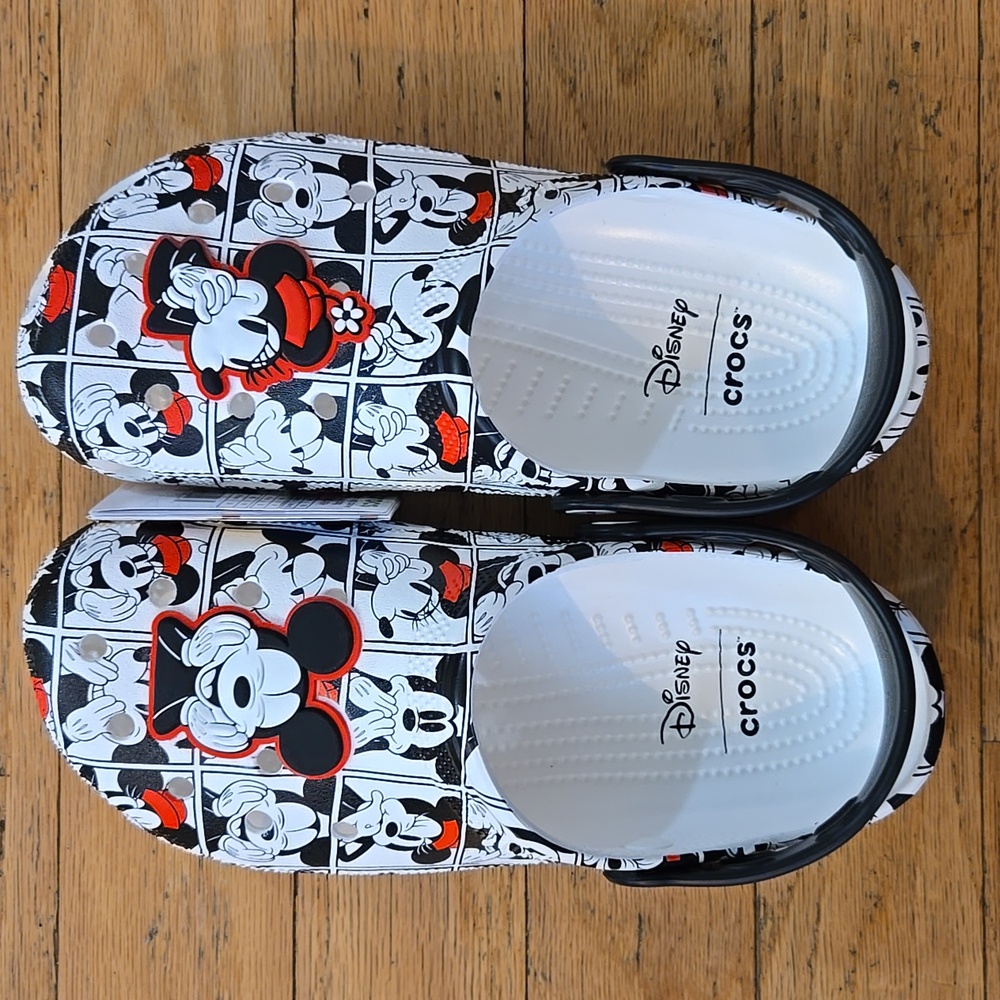 Crocs Adult Disney Mickey & Friends Classic Clogs M8 / W10 #211483-90H NIP - Picture 2 of 12